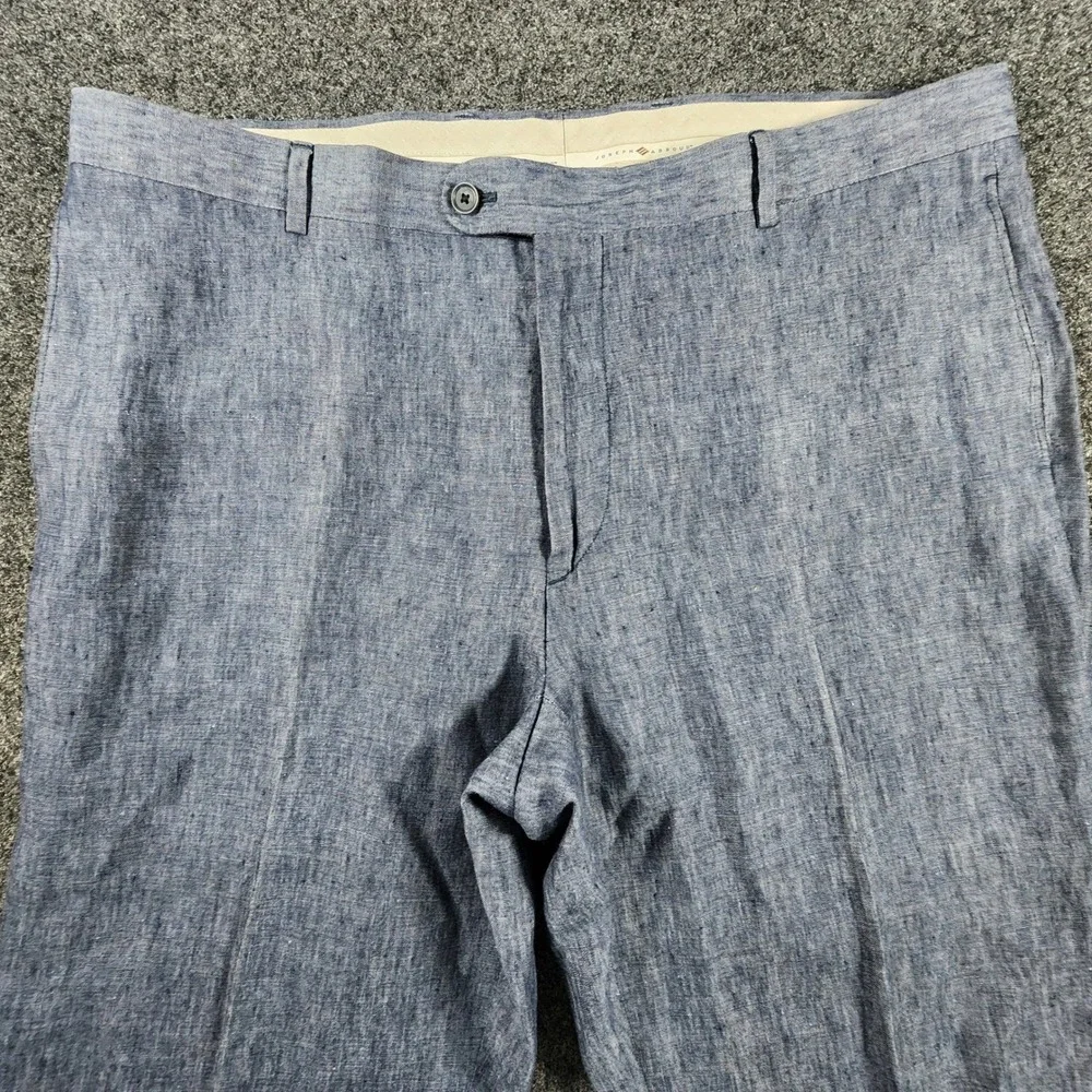 Joseph Abboud Heritage Men's Blue 100% Linen Angelico Italian Fabric Pants 40x30